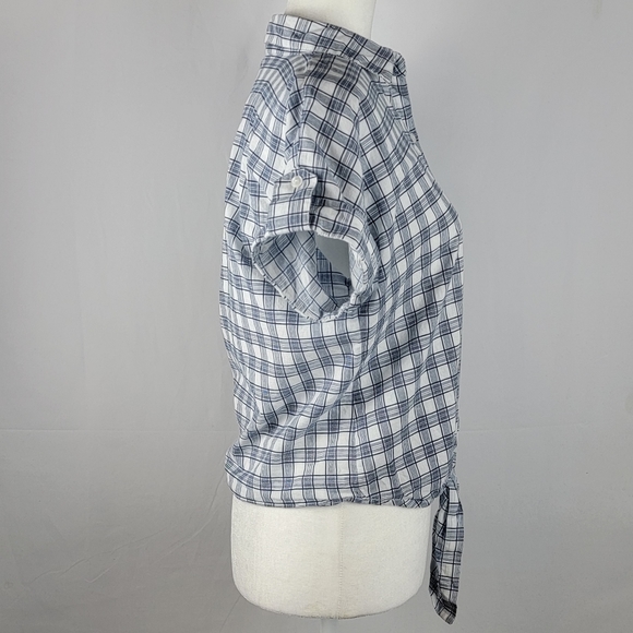 Love Notes blue white top small - Picture 3 of 6